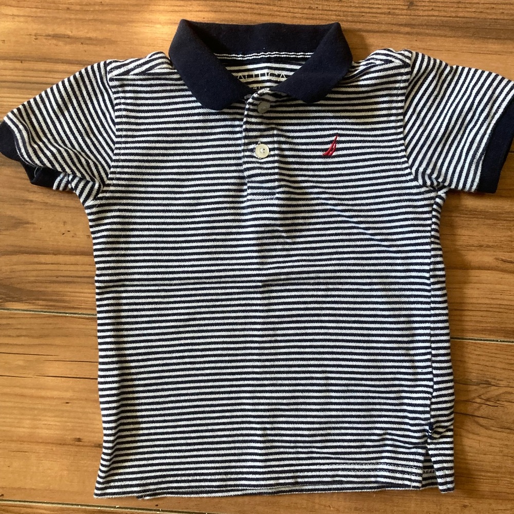 Stripe nautica shirt 4t